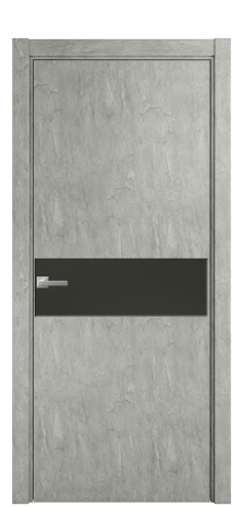 Дверь межкомнатная Ветро 11 Цвет Скол камня грей Покрытие ПВХ ФАКТУРНЫЕ Наличник L 75 Цена 34100