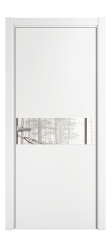 Дверь межкомнатная Ветро 11 Цвет Белый Покрытие Эмаль  Наличник L 75 Цена 45575