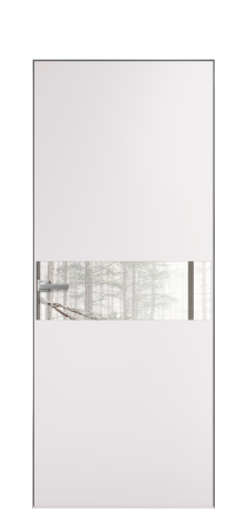 Дверь межкомнатная Vetro 11 Цвет Крем Покрытие Эмаль  Наличник Скрытый короб хром Цена 45550