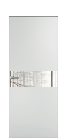 Дверь межкомнатная Vetro 11 Цвет Облачный Покрытие Эмаль  Наличник Скрытый короб хром Цена 45550