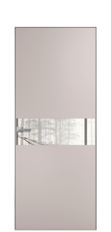 Дверь межкомнатная Vetro 11 Цвет Пудра Покрытие Эмаль  Наличник Скрытый короб хром Цена 45550