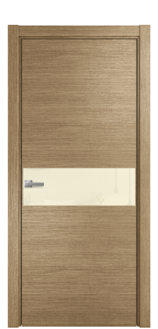 Дверь межкомнатная Vetro 11 Цвет Дуб Янтарь Покрытие Шпон масло  Наличник L 75 Цена 54275