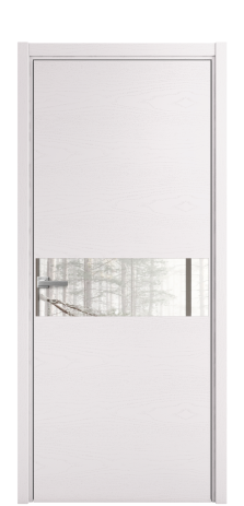 Дверь межкомнатная Vetro 11 Цвет Ясень Крем Покрытие Шпон крашеный  Наличник L 50 Цена 48775