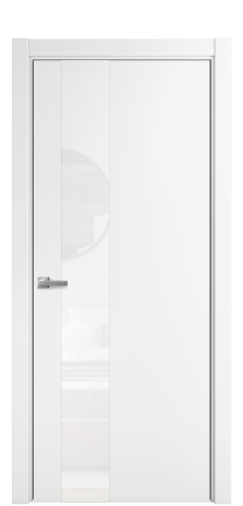 Дверь межкомнатная Vetro 14 Цвет Белый Покрытие Эмаль  Наличник L 75 Цена 45575