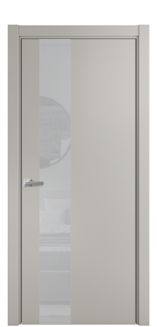 Дверь межкомнатная Ветро 14 Цвет Серый Шелк Покрытие Эмаль  Наличник L 75 Цена 46325