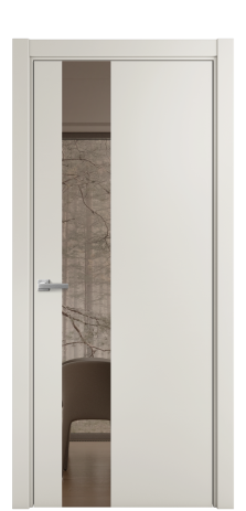 Дверь межкомнатная Ветро 14 Цвет Дымчатый Покрытие Эмаль  Наличник L 75 Цена 46075