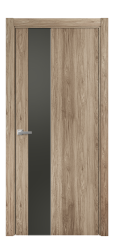 Дверь межкомнатная Ветро 14 Цвет Орех смоук Покрытие ПВХ ПОД ДЕРЕВО Наличник L 75 Цена 34100