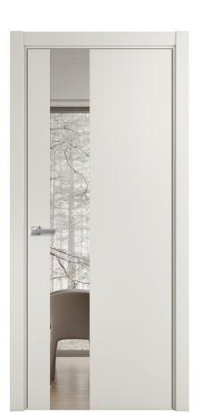 Дверь межкомнатная Vetro 14 Цвет Лайт Грей Покрытие ПВХ SOFT (ПЭТ) Наличник L 75 Цена 34100