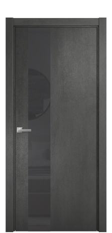 Дверь межкомнатная Vetro 14 Цвет Камень темный Покрытие ПВХ ФАКТУРНЫЕ Наличник L 75 Цена 34100
