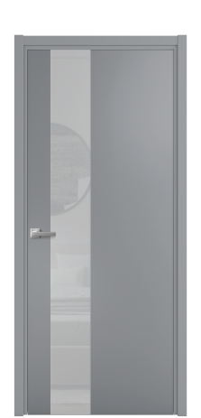 Дверь межкомнатная Vetro 14 Цвет Гриджио Покрытие Эмаль  Наличник L 50 Цена 47823