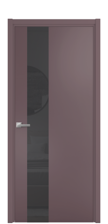 Дверь межкомнатная Vetro 14 Цвет Лиловый Покрытие Эмаль  Наличник L 50 Цена 47073