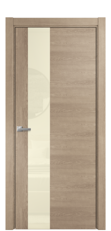 Дверь межкомнатная Vetro 14 Цвет Дуб Песочный Покрытие Шпон натуральный  Наличник L 75 Цена 51650