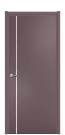 Дверь межкомнатная Vetro 17 Цвет Лиловый Покрытие Эмаль  Наличник L 50 Цена 46443