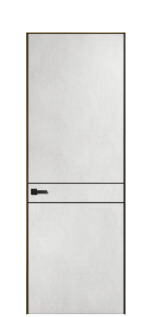 Дверь межкомнатная Слот 10-002 Цвет Бетон известковый Покрытие ПВХ ФАКТУРНЫЕ Наличник Скрытый короб золото Цена 45895