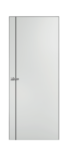 Дверь межкомнатная Слот 10-011 Цвет Облачный Покрытие Эмаль  Наличник Скрытый короб хром Цена 41250