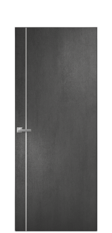 Дверь межкомнатная Slot 10-011 Цвет Камень темный Покрытие ПВХ ФАКТУРНЫЕ Наличник Скрытый короб хром Цена 38100