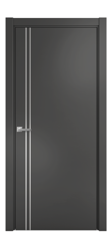 Дверь межкомнатная Slot 10-012 Цвет Антрацит Покрытие Эмаль  Наличник L 75 Цена 39408