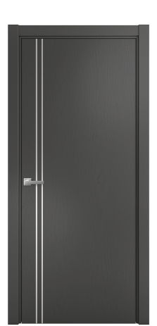 Дверь межкомнатная Slot 10-012 Цвет Ясень Антрацит Покрытие Шпон крашеный  Наличник L 75 Цена 44475