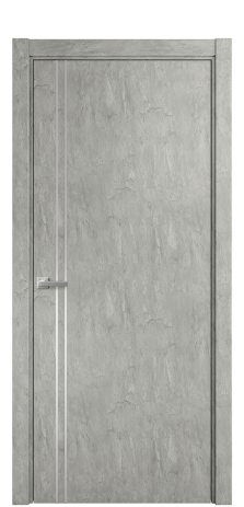 Дверь межкомнатная Слот 10-012 Цвет Скол камня грей Покрытие ПВХ ФАКТУРНЫЕ Наличник L 75 Цена 31200