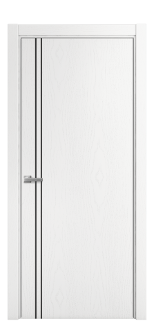 Дверь межкомнатная Слот 10-012 Цвет Ясень Белый Покрытие Шпон крашеный  Наличник L 75 Цена 44475