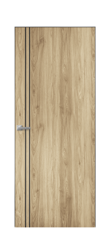 Дверь межкомнатная Slot 10-012 Цвет Орех светлый Покрытие ПВХ ПОД ДЕРЕВО Наличник Скрытый короб хром Цена 38100