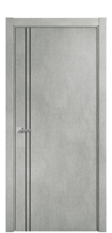 Дверь межкомнатная Slot 10-012 Цвет Бетон серый Покрытие ПВХ ФАКТУРНЫЕ Наличник L 75 Цена 31200