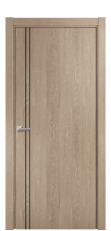 Дверь межкомнатная Slot 10-012 Цвет Дуб Песочный Покрытие Шпон натуральный  Наличник L 75 Цена 47350
