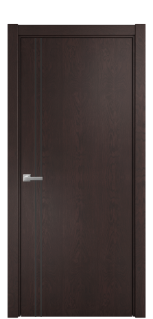 Дверь межкомнатная Slot 10-012 Цвет Мореный Дуб Покрытие Шпон натуральный  Наличник L 75 Цена 47350