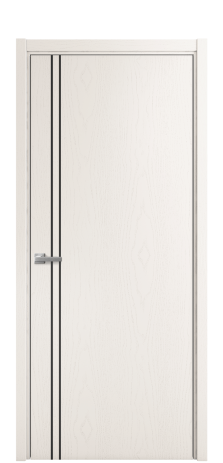 Дверь межкомнатная Slot 10-012 Цвет Ясень Молочный Покрытие Шпон крашеный  Наличник L 50 Цена 44475