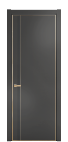 Дверь межкомнатная Слот 10-012 Цвет Антрацит Покрытие ЭМАЛИ Эмаль Наличник L 75 Цена 46923