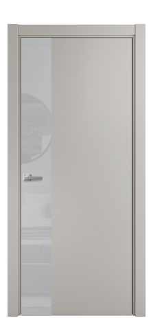 Дверь межкомнатная Ветро 19 Цвет Серый Шелк Покрытие Эмаль  Наличник L 75 Цена 50625
