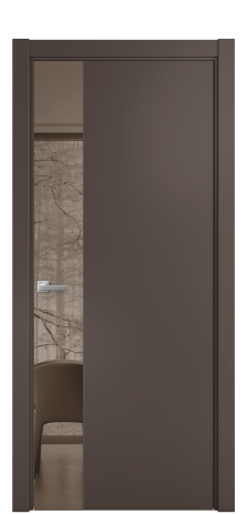Дверь межкомнатная Ветро 19 Цвет Коричневый Покрытие Эмаль  Наличник L 75 Цена 52338