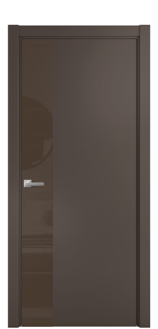 Дверь межкомнатная Ветро 19 Цвет Коричневый Покрытие Эмаль  Наличник L 75 Цена 51588