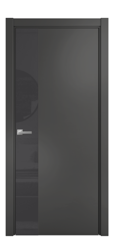 Дверь межкомнатная Ветро 19 Цвет Антрацит Покрытие Эмаль  Наличник L 75 Цена 52338