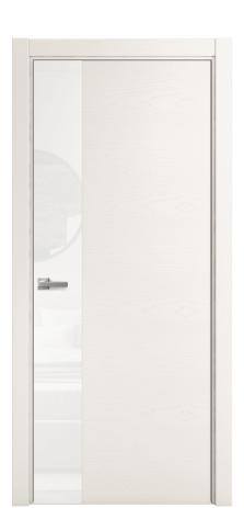 Дверь межкомнатная Ветро 19 Цвет Ясень Молочный Покрытие Шпон крашеный  Наличник L 75 Цена 53075