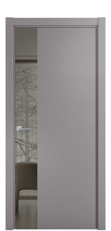 Дверь межкомнатная Ветро 19 Цвет Ясень Ирис Покрытие Шпон крашеный  Наличник L 75 Цена 53825