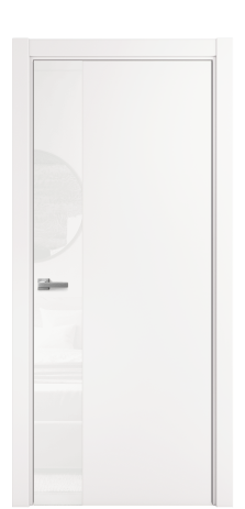 Дверь межкомнатная Vetro 19 Цвет Вайт Покрытие ПВХ SOFT (ПЭТ) Наличник L 75 Цена 38400