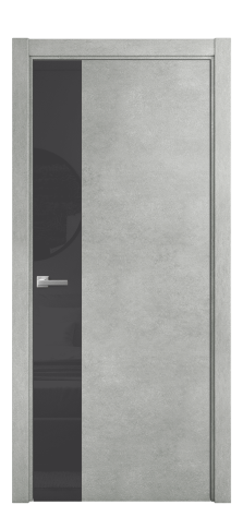 Дверь межкомнатная Vetro 19 Цвет Бетон серый Покрытие ПВХ ФАКТУРНЫЕ Наличник L 75 Цена 39150