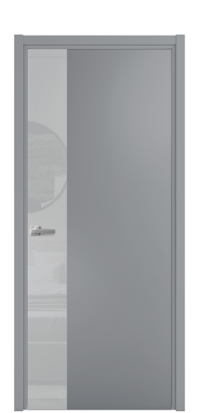 Дверь межкомнатная Vetro 19 Цвет Гриджио Покрытие Эмаль  Наличник L 50 Цена 52338