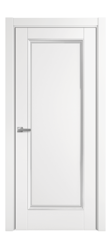 Дверь межкомнатная Сиена 1 Цвет Белый Покрытие Эмаль  Наличник L 75 Цена 49498