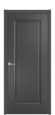 Дверь межкомнатная Савона Цвет Антрацит Покрытие Эмаль  Наличник L 50 Цена 51168