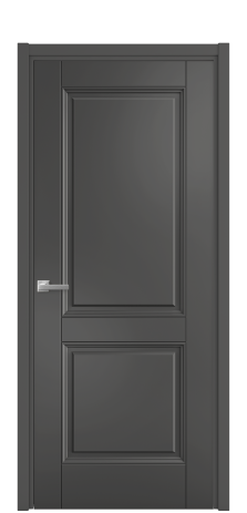 Дверь межкомнатная Сиена 2 Цвет Антрацит Покрытие Эмаль  Наличник L 50 Цена 57468
