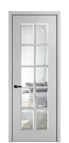 Дверь межкомнатная Амелия 10 Цвет Телегрей Покрытие ЭМАЛИ Эмаль Наличник  L 50 Цена 76123