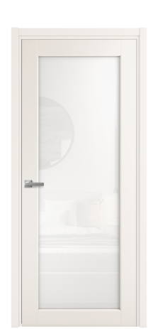 Дверь межкомнатная Страда 11 Цвет Молочный Покрытие Эмаль  Наличник L 50 Цена 43925