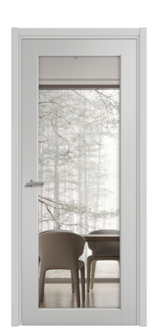 Дверь межкомнатная Страда 11 Цвет Телегрей Покрытие Эмаль  Наличник L 50 Цена 46225