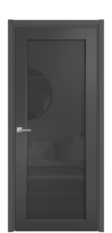 Дверь межкомнатная Страда 11 Цвет Антрацит Покрытие Эмаль  Наличник L 50 Цена 45840