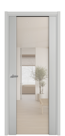 Дверь межкомнатная Vario 11 Цвет Телегрей Покрытие Эмаль  Наличник L 50 Цена 49725