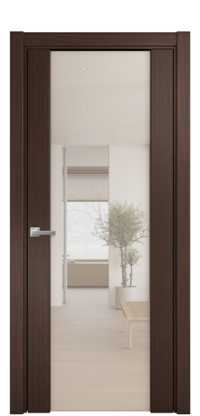 Дверь межкомнатная Варио 11 Цвет Каштановый Орех Покрытие Шпон натуральный  Наличник L 75 Цена 57600