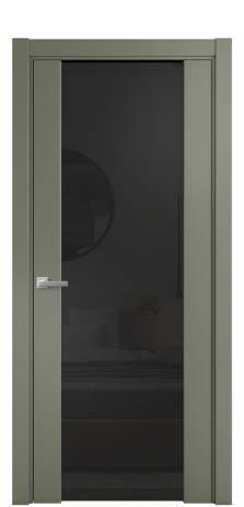 Дверь межкомнатная Варио 11 Цвет Зеленый Покрытие Эмаль  Наличник L 75 Цена 51430