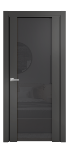 Дверь межкомнатная Варио 11 Цвет Антрацит Покрытие Эмаль  Наличник L 75 Цена 51930